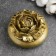 Casket "Big Flower" bronze with gilding, 13x13x9cm