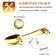 The handle "Spoon" Cappio RSC002, m/o 76 mm, color gold