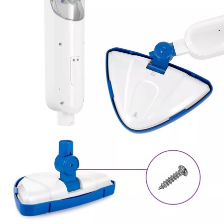 Steam mop KitFort KT-1048-3, 1300 W, 360 ml, cord 4.9 m, white-blue-3