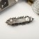 Hair clip for hair "Liora" leaflets shine luxury, 9 cm, silver