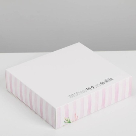 Gift box, packaging, “spring in the shower”, 20 x 18 x 5 cm, without tape-2