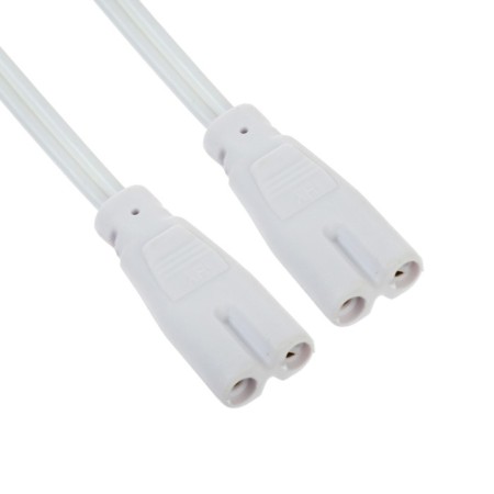Connective wire for lamps, connector l/n, 30 cm, white-1