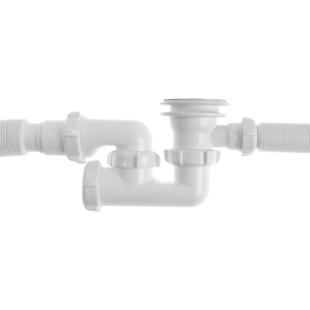 Aquant bath siphon, 1 1/2 "x 40 mm, with release and overflow, adjustable, 40x40/50 mm-3