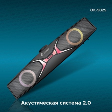 Soundbar Rick OK-502S 2.0 6W Black-1