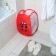 Basket-grid of the deed "ladybug", folding, 32 × 32 × 52 cm, red color