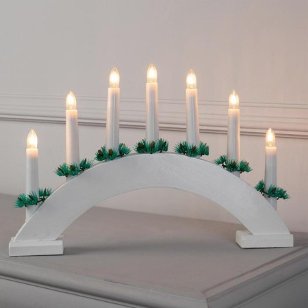 LED figure "Christmas slide" 34 × 26 × 5 cm, wood, 220 V, glow warm white