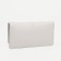 Women's wallet on the button, gray color