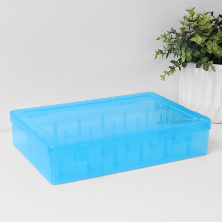 Organizer for storing threads, 24 cells, 28 × 19.5 × 6 cm, color mix-4