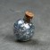 Garland “thread” 1.6 m with nozzles “balls with silver confetti”, IP20, silver thread, 15 LED, white glow, AAX2
