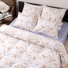 Постельное бельё 2сп Luisa de Rizzo Аурита 175х215, 180х215, 70х70см 2шт, бязь 120г/м, хлопок