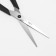 Scissors hairdressers, with emphasis, blade-6 cm, black/red color, h-087