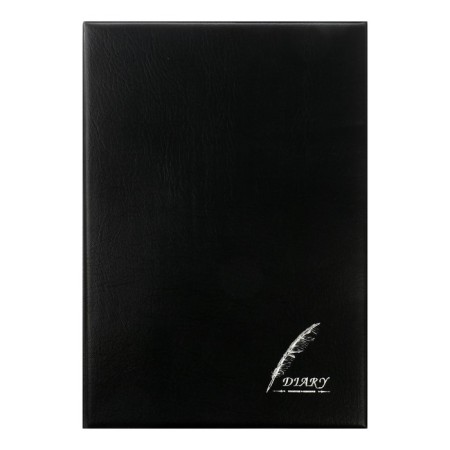 Notebook "Pen" A5, 70 sheets in a cage, PVC cover, black
