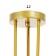 Causte "Knot" 3khe27 40W gold 54x54x40 cm Bayerlux
