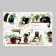 Stick plastic interior color "Black cats and plants" 30x90 cm set 2 sheets