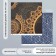 Scrapbooking paper bilateral "Mehendi and geometry silver" tights 180 g 30.5x32cm