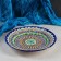 Plate of the Rishtan ceramics "Flowers", 26 cm, blue mix