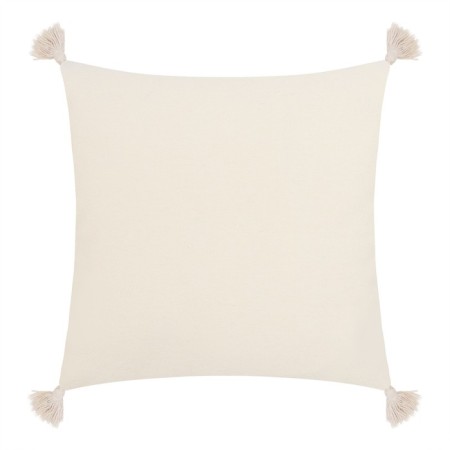 Decorative pillowcase "Ethel" BOHO, 45x45 cm, milk color, 100% cotton-2