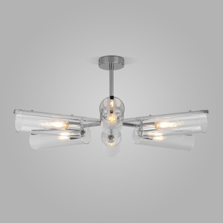 Ceiling Lamp EUROSVET TROMPETA 70144/6, E14, 6x60W, 740x740x310 mm, chromium color-2