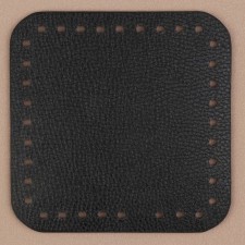 Donce for a bag, square, 15 × 15 × 0.3 cm, black color