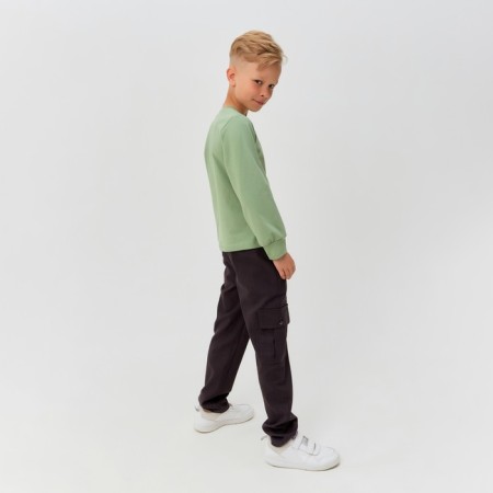 Pants for the boy Minaku: Casual Collection color gray, height 158 ​​cm-1