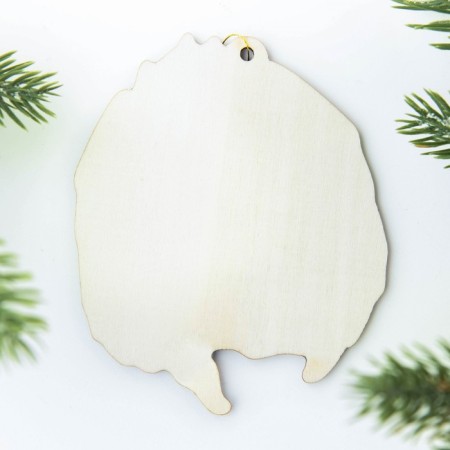 New Year's pendant made of wood "Miracle", 8 x 9.5 cm-2