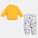 Set: jumper and pants crumb I "DOGS", height 80-86 cm, orange/white color