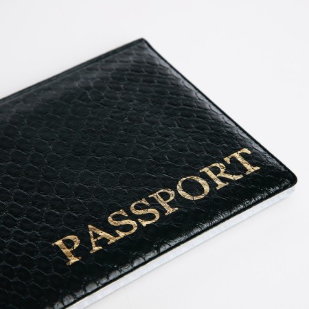 Cover for passport, green color-4