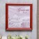 Photo frame pine С20 red 20x20 cm (plastic screen)