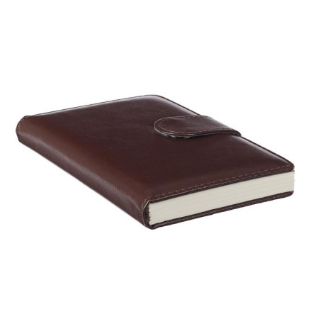 Diary Lowed A6, 100 sheets in a cage, with a strap, PVC cover, mix-4