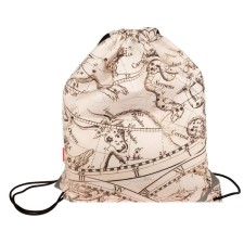 A bag for shoes 440 x 365 mm, Erich Krause, density 300D, with a reflective strip, Astronomy, beige