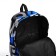 School backpack from textiles on lightning, 3 pockets, blue color