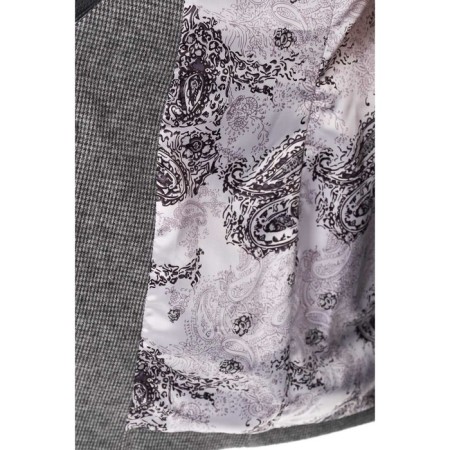 Women's vest, size 42, gray color, black-4