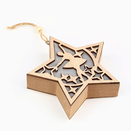 Suspension on a Christmas tree with the light "Ballerina", 11.5 x 11 cm-3