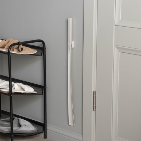 A spoon for shoes with a magnetic holder, 61.5x4.1x2 cm, plastic, white color-6