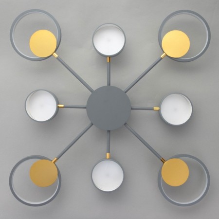 Causteen with PDU 2301/8GR LED 160W 3000-6000k gray 93x93x8 cm Bayerlux-8