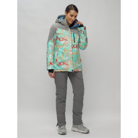 Ski suit, size 44, turquoise color-12