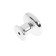 Cappio, RK101, d = 32 mm, plastic, color chromium with a white insert