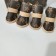 Boots "Modnik", set 4 pcs, 1 size (4 x 3 cm), brown