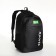 Youth backpack with a zipper, 4 pockets, black/green color