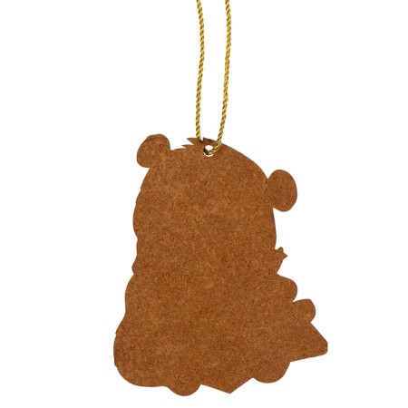 New Year's wooden pendant "New Year! Polar bear"-7