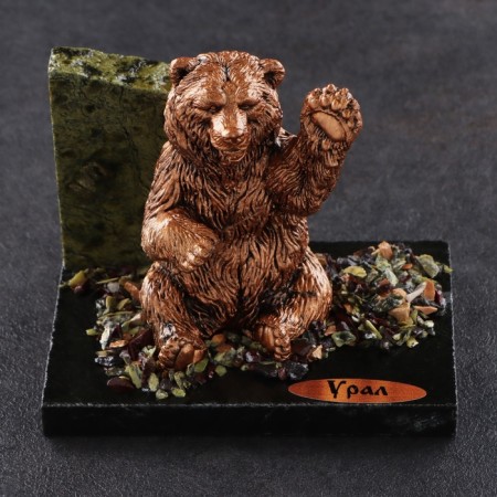 Souvenir "Friendly Bear", 7x10x9 cm, coil, gypsum-3
