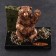 Souvenir "Friendly Bear", 7x10x9 cm, coil, gypsum