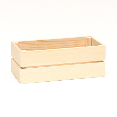 Kashpo wooden, two -strip, natural, 24.5x11.5x9 cm-1