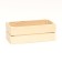 Kashpo wooden, two -strip, natural, 24.5x11.5x9 cm