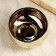 Kashpo - Bonsai "Light" for cacti and succulents, gold, 15x15x7cm