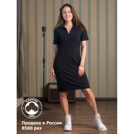 Female dress, size 56, black color