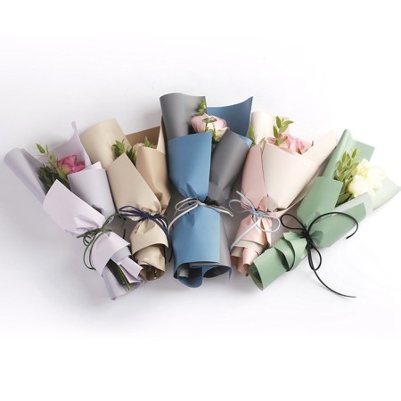 Flower for flowers and gifts "gray-green", 57 x 57 cm-5