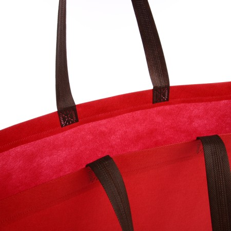 Bag beach without fasteners, red color-2