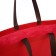 Bag beach without fasteners, red color