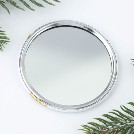 The pocket New Year's mirror “Be happy, not sober”, for the New Year, D = 7 cm-4